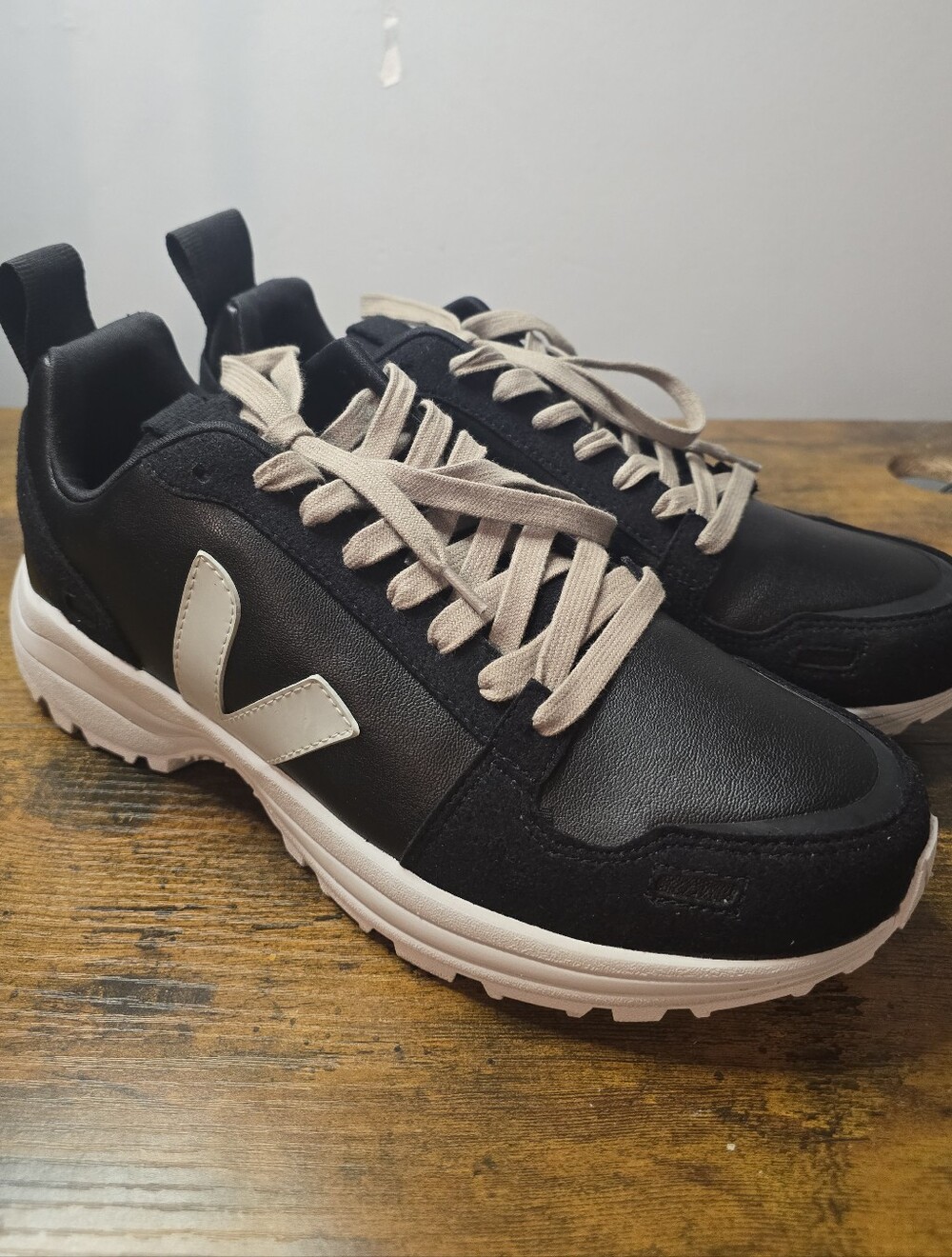 Veja x Rick Owens Hiking Style Black Pearl Sneakers Men's 12